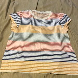 Loft striped shirt.  Size L